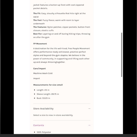 Free People Rocky Ridge Fleece Jacket Pink Daisy, size XS - Picture 4 of 14